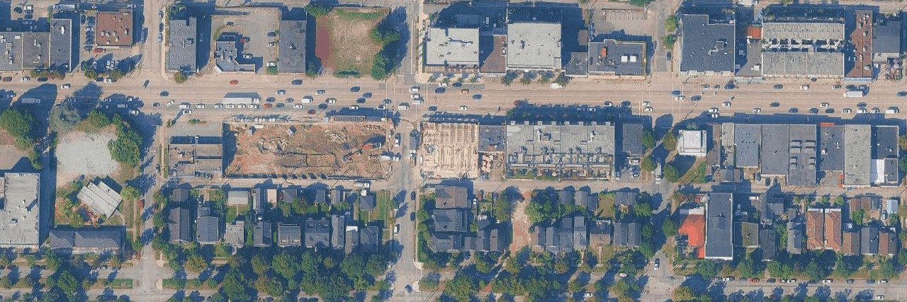 Hilltop aerial view
