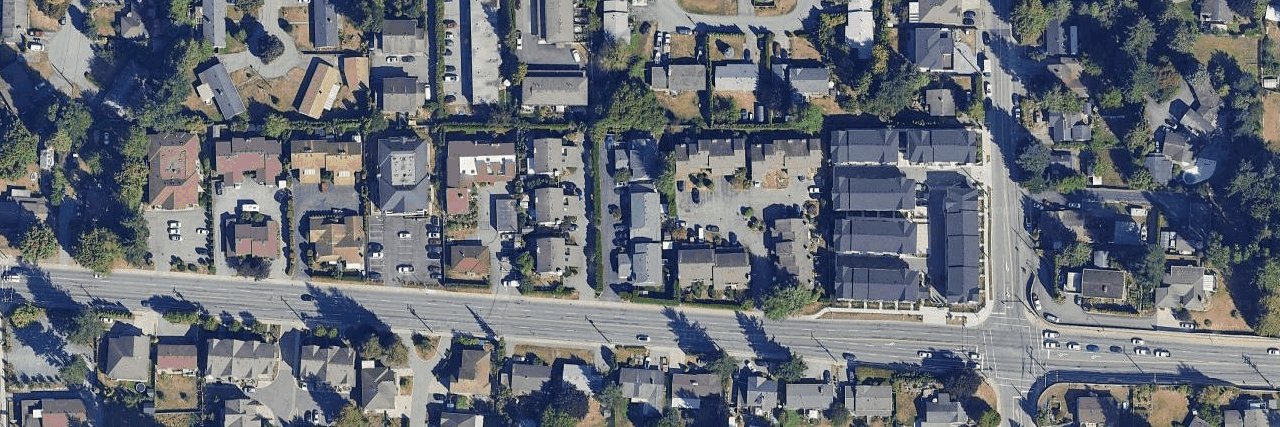 Sharon Court aerial view