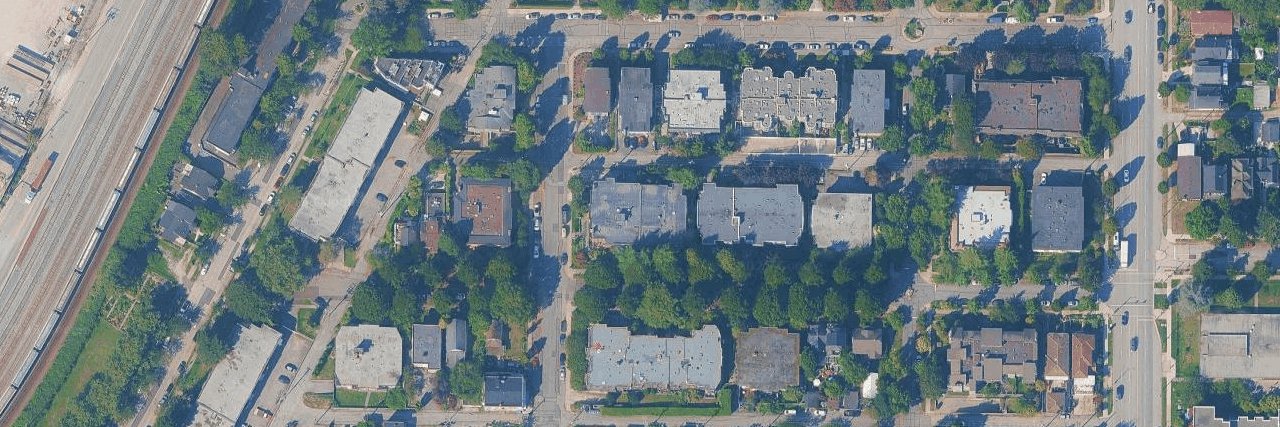 Cambridge Court aerial view