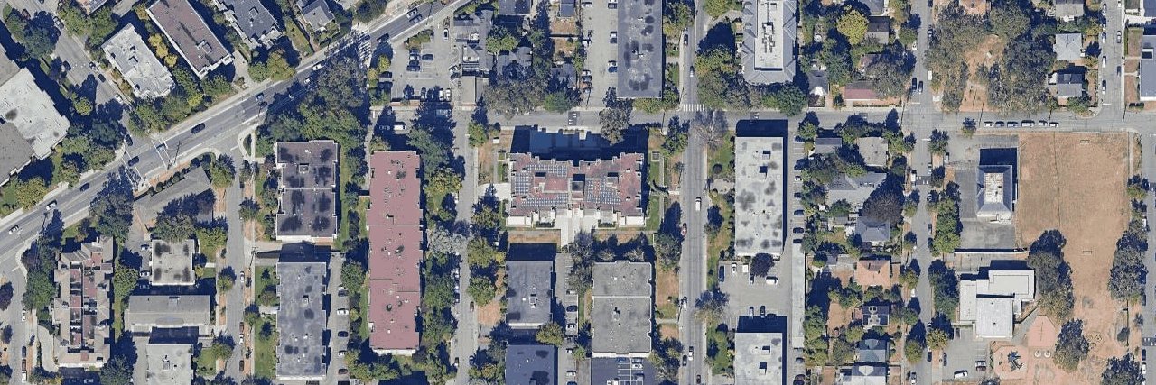 Harrington House aerial view