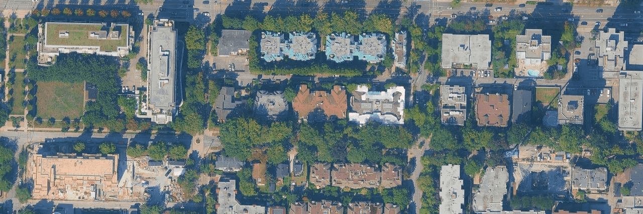 Tiffany Mansions aerial view