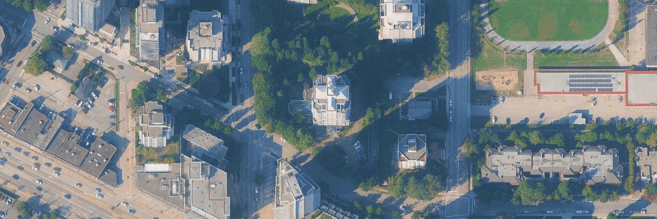 The Evergreen aerial view