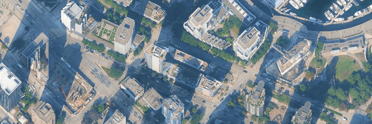 Dockside aerial view