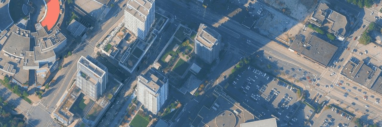 Station Square 1 aerial view
