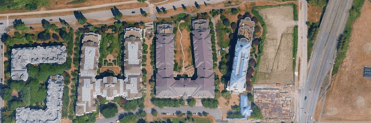 Waterside aerial view