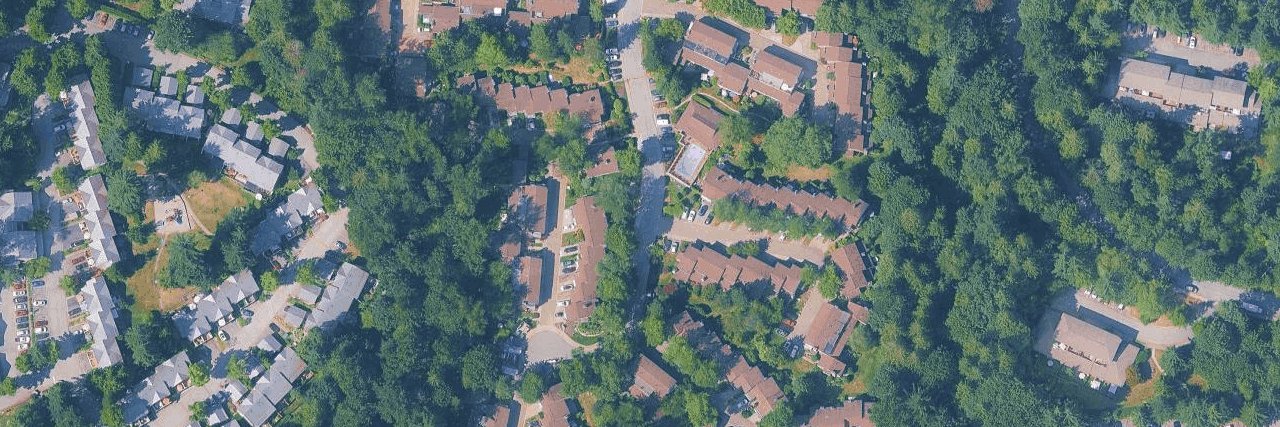 Simon Fraser Village aerial view