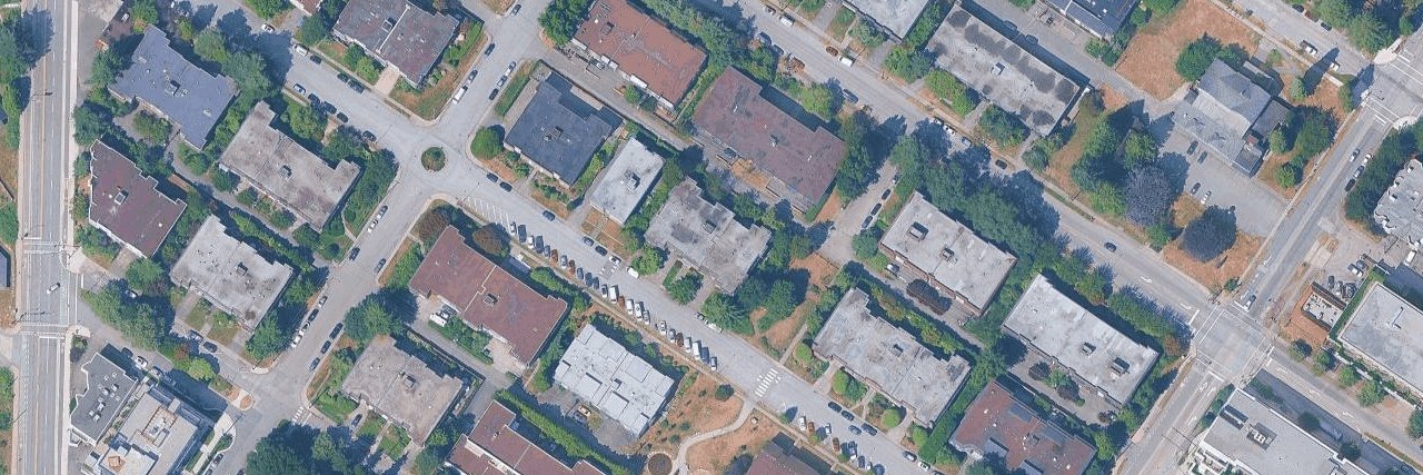 Sandringham Mews aerial view