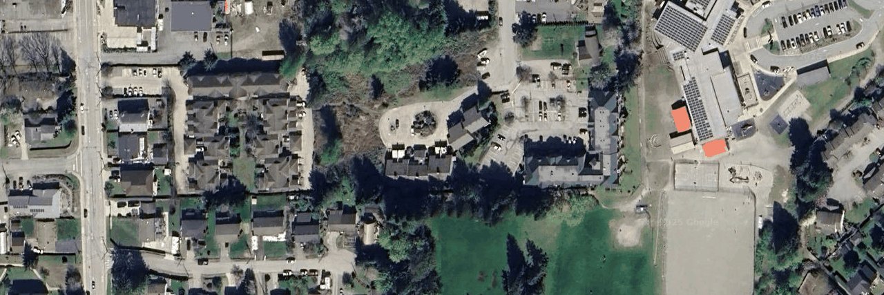 Farnham Gardens aerial view