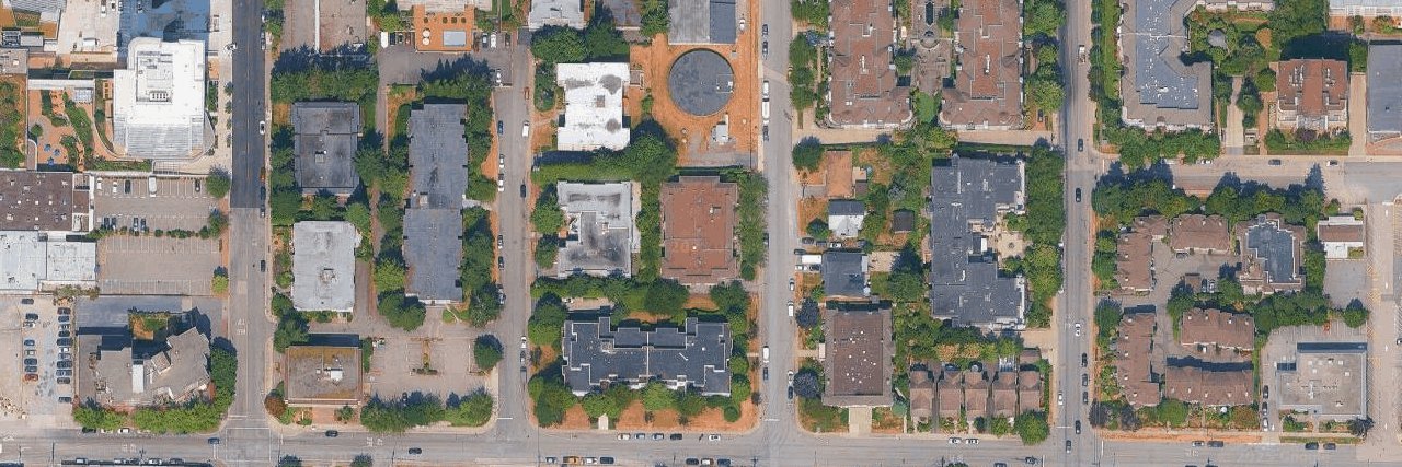 Berkley Court aerial view