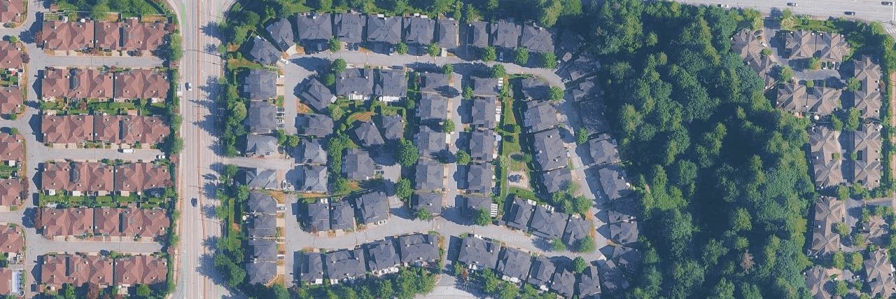 Kew Gardens aerial view