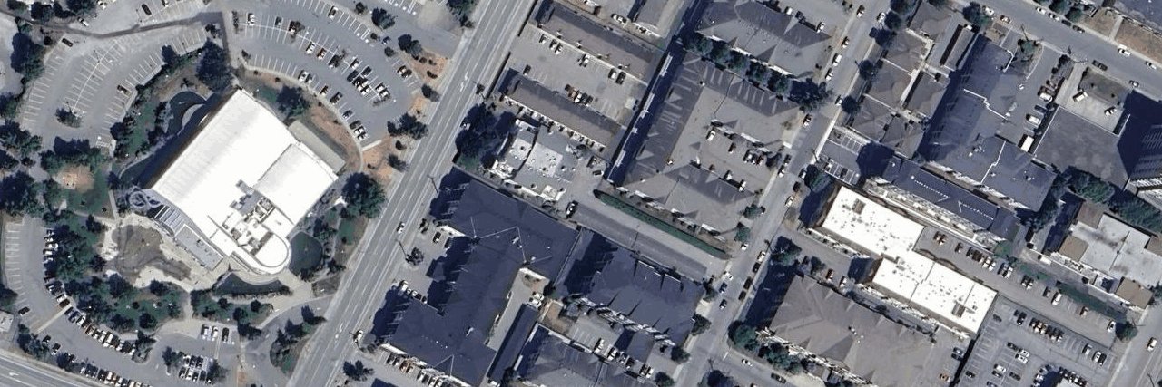 Lombardy Lane aerial view