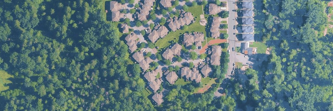 Maplewood Creek aerial view