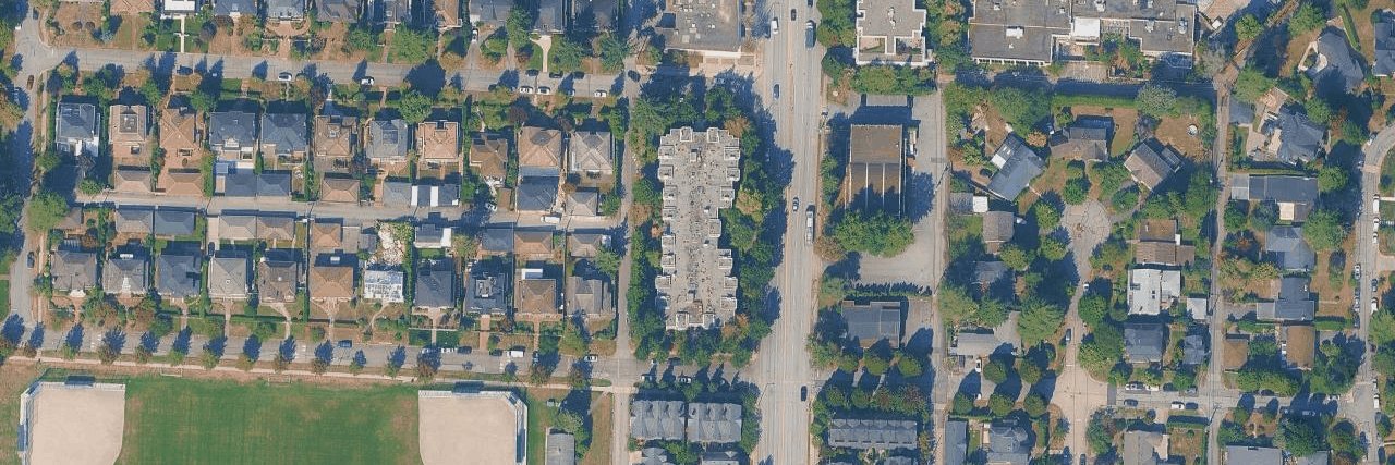 Oak Gardens aerial view