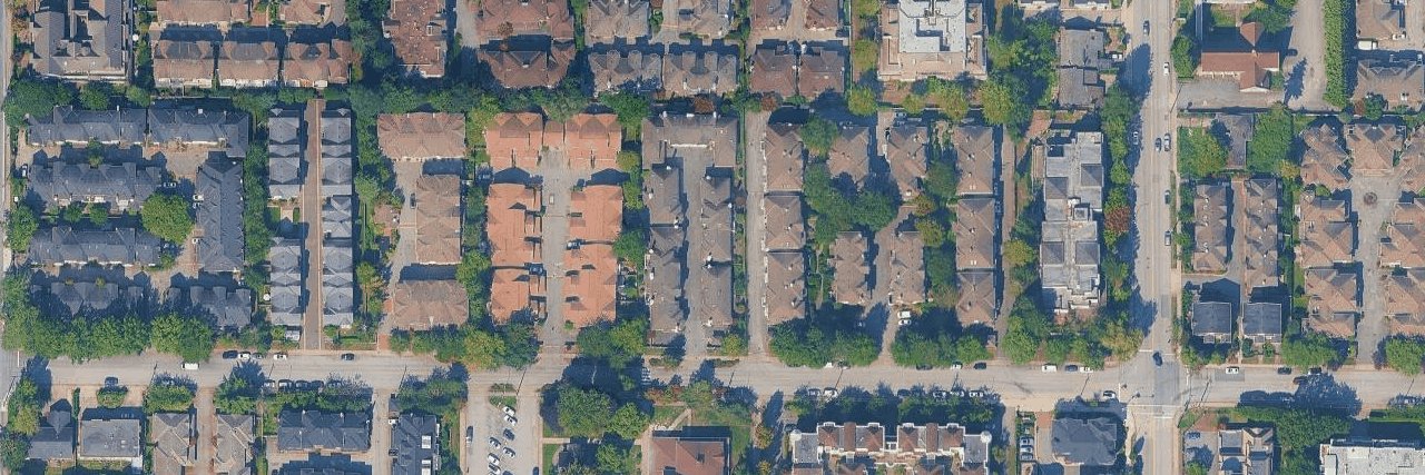 Leslie Court aerial view