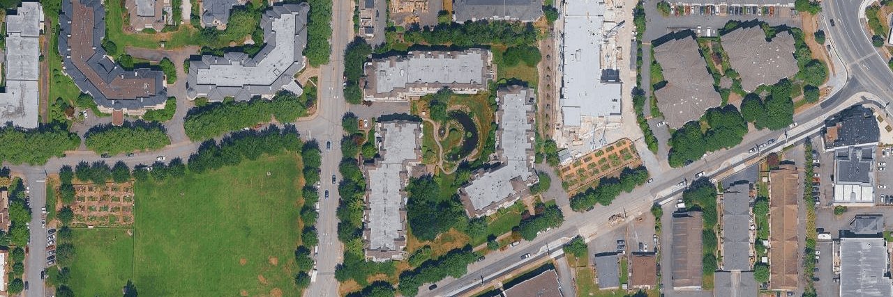 Michaud Gardens aerial view