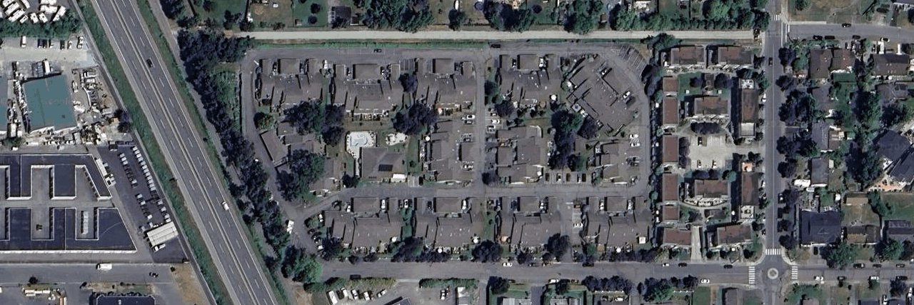 Twin Oaks Village aerial view