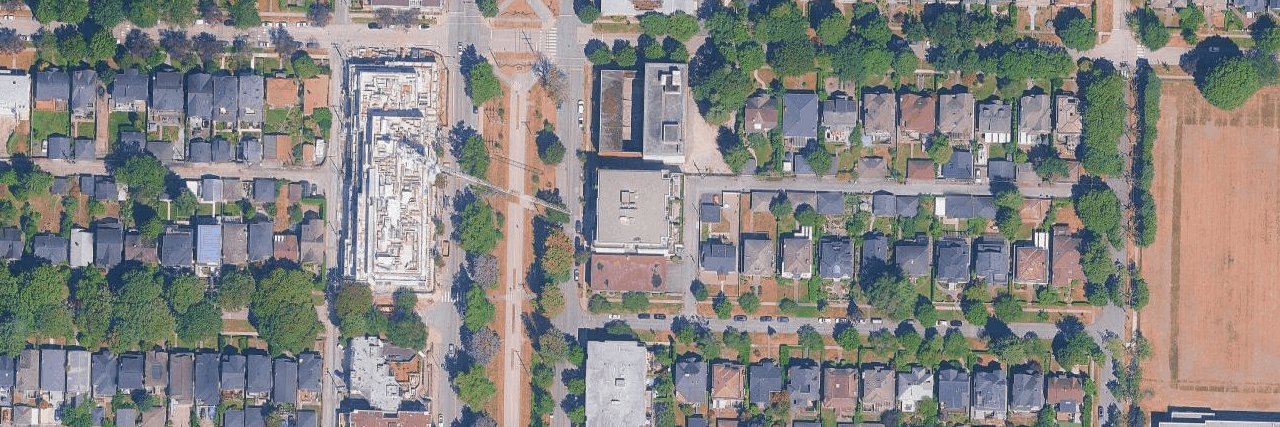 The Kirkland aerial view