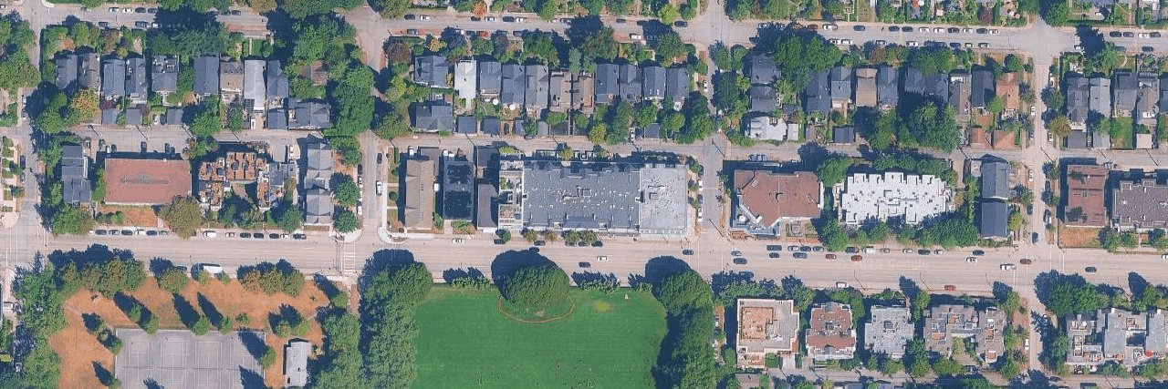 Blenheim Terrace aerial view