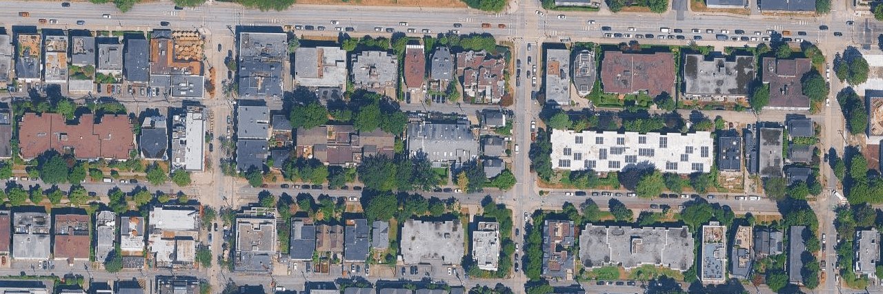 York Gardens aerial view