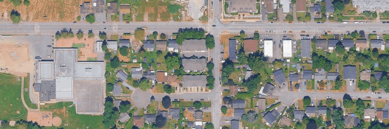 Kensington Court aerial view