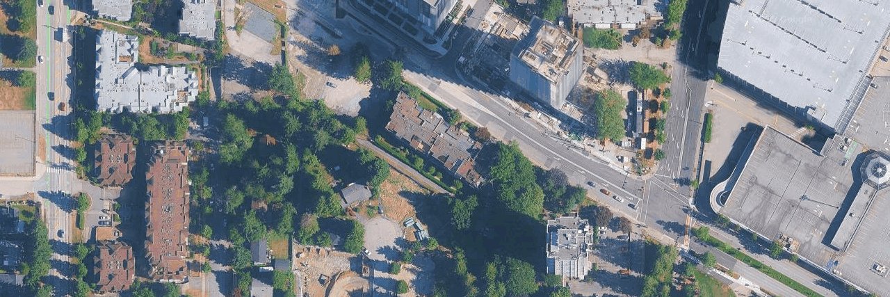 Yale House aerial view