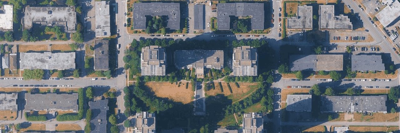 Stanford House aerial view