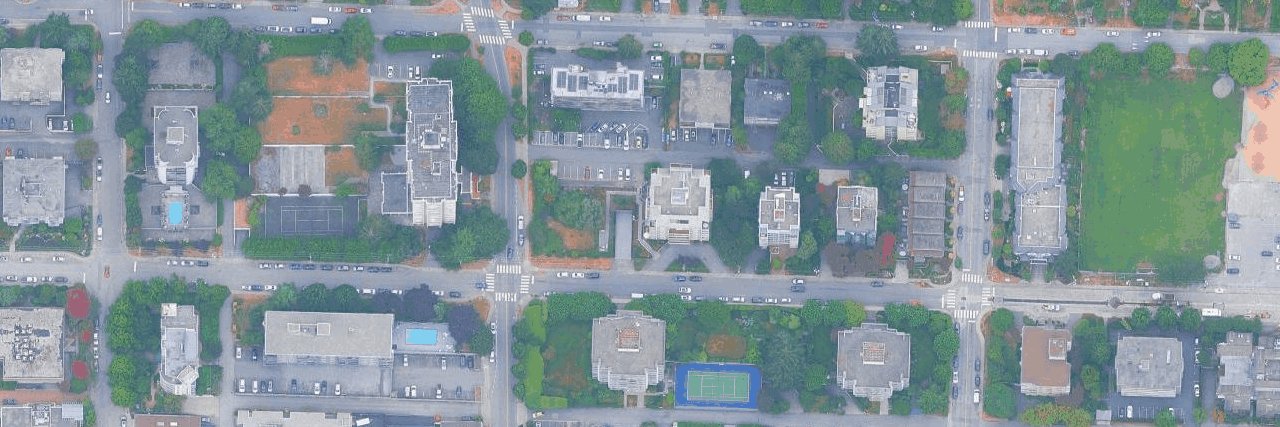 The Mermaid aerial view