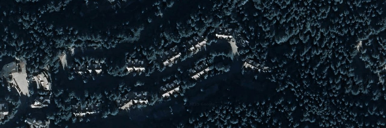 Northern Lights aerial view