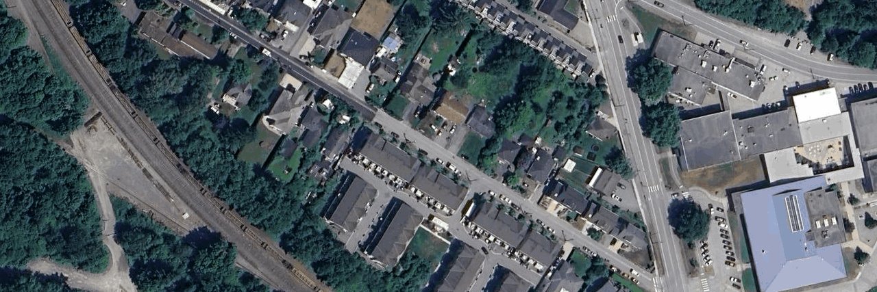 Chikadee Lane aerial view