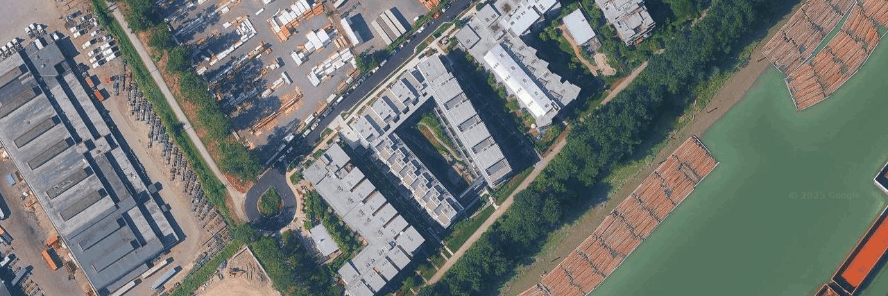 Timber House aerial view