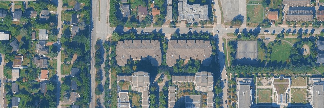 Kensington Court aerial view