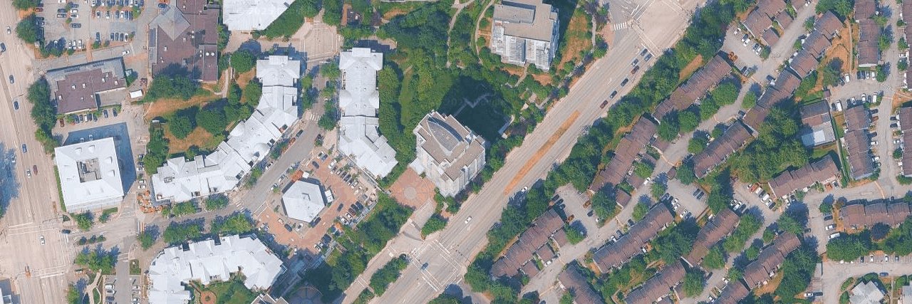 The Bentley aerial view