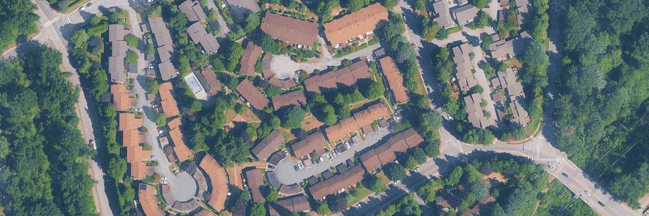 Simon Fraser Hills aerial view