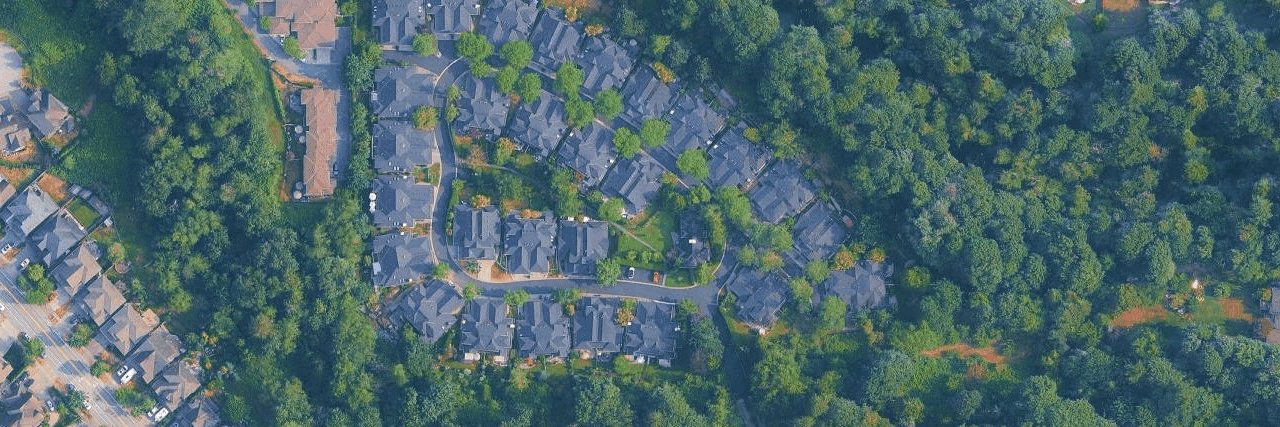 Weybridge aerial view