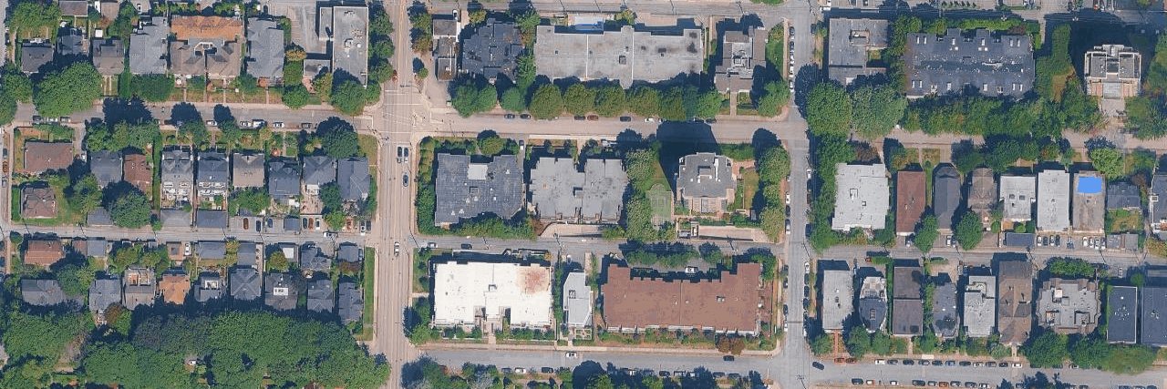 Regency House aerial view