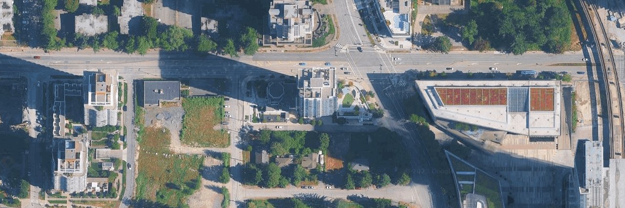 Alumni Tower aerial view