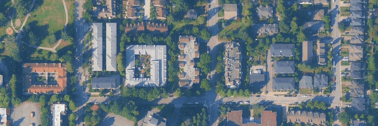 Barker Place aerial view