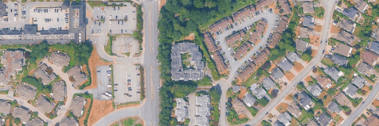 Atlin Court aerial view