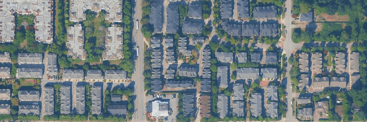 Somerset Crescent aerial view