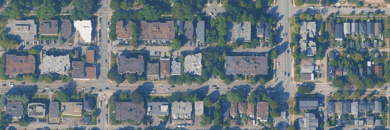 Garden Court aerial view