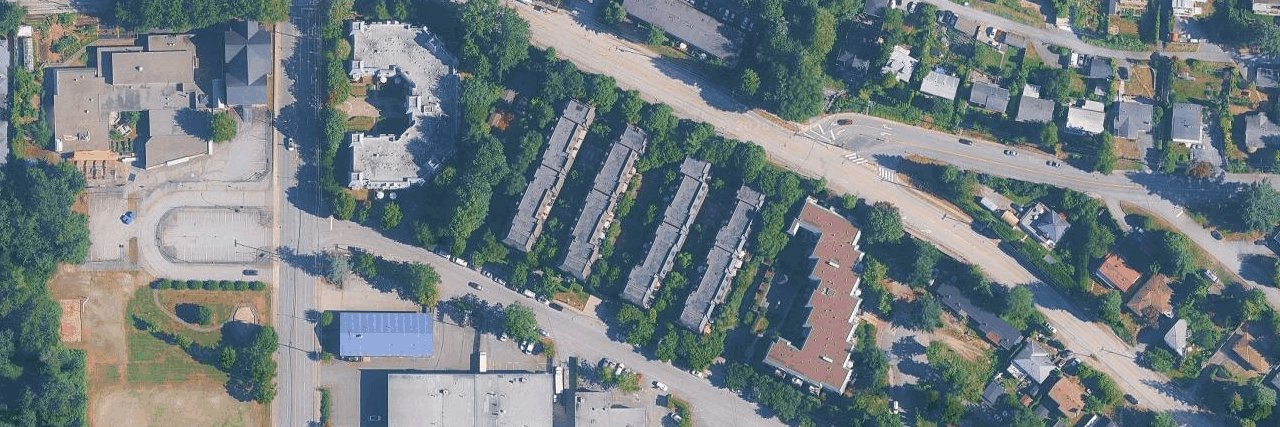 The Courcelles aerial view