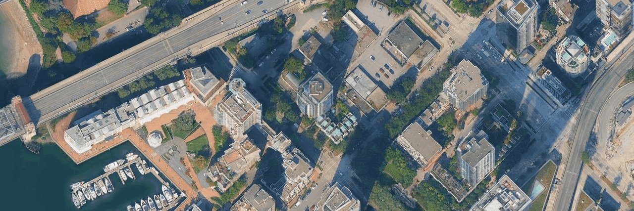 Coral Court aerial view