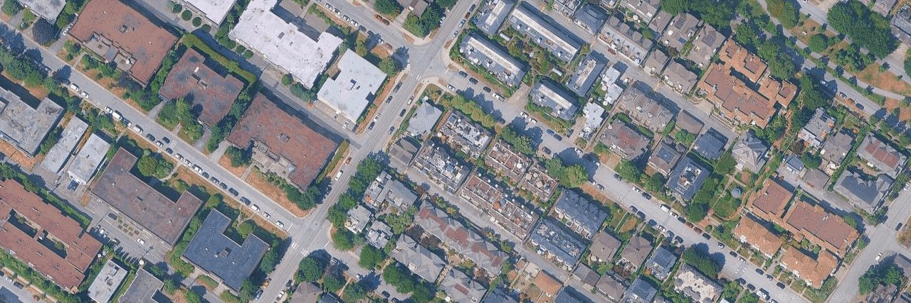 Rose Garden Court aerial view