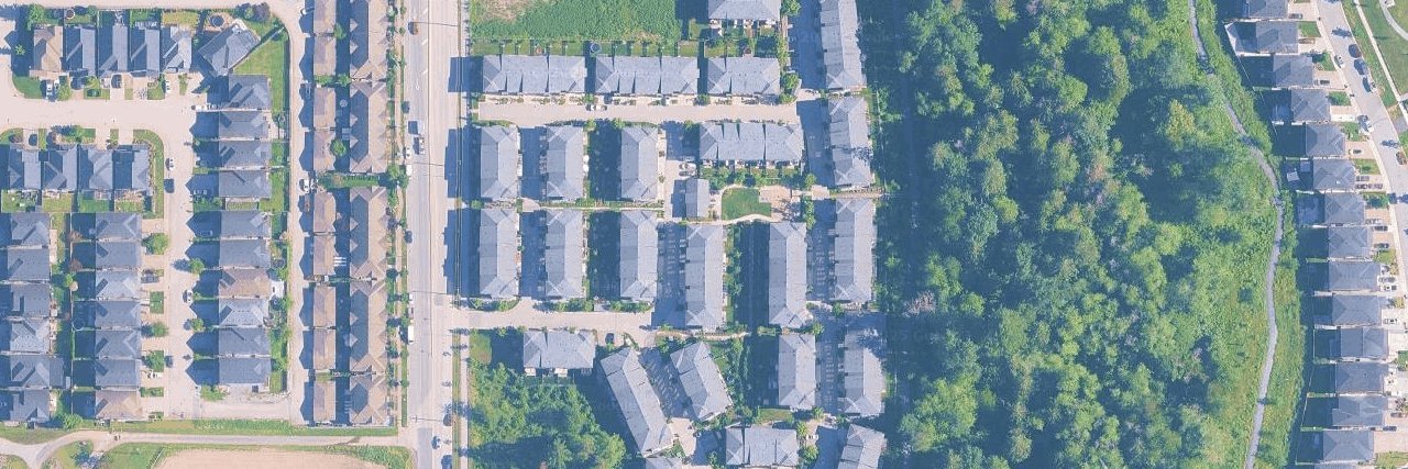Creekside aerial view