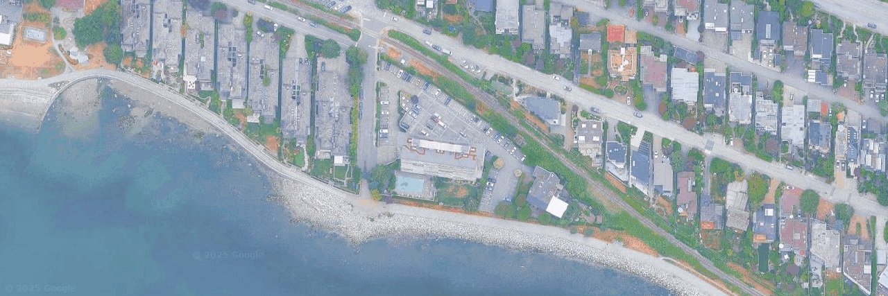 The Seastrand aerial view