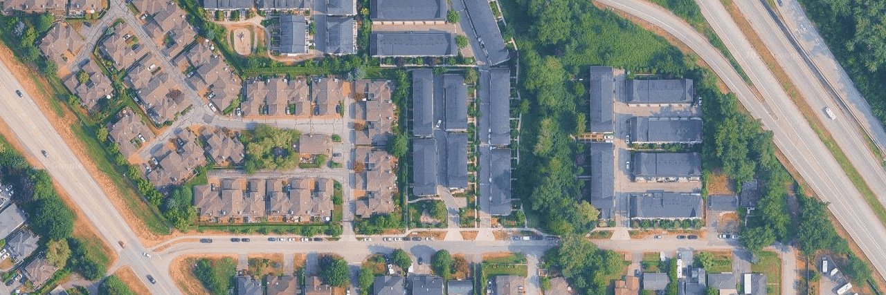 Dawson's Creek aerial view