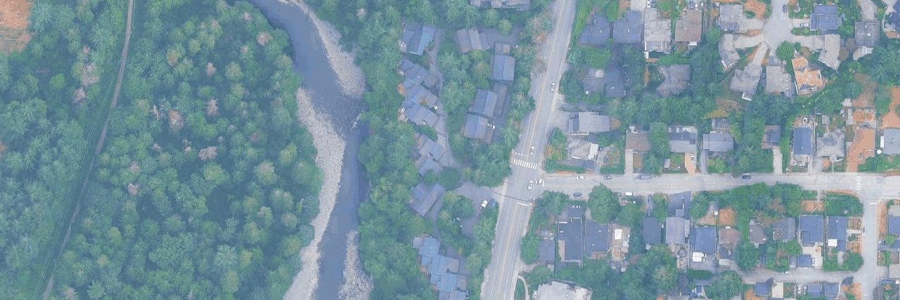 Cedar Crescent Place aerial view