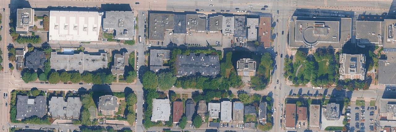 Norfolk House aerial view