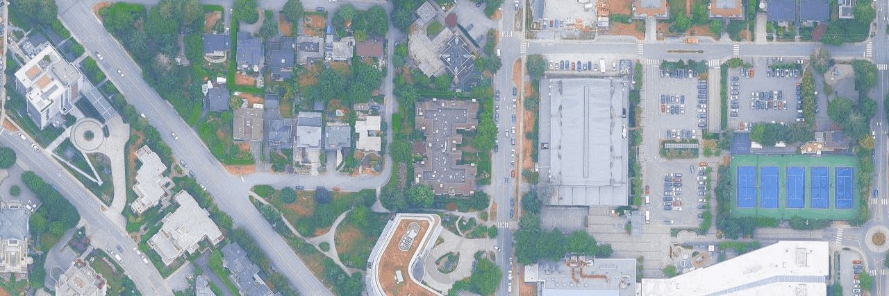 Tudor Gardens aerial view