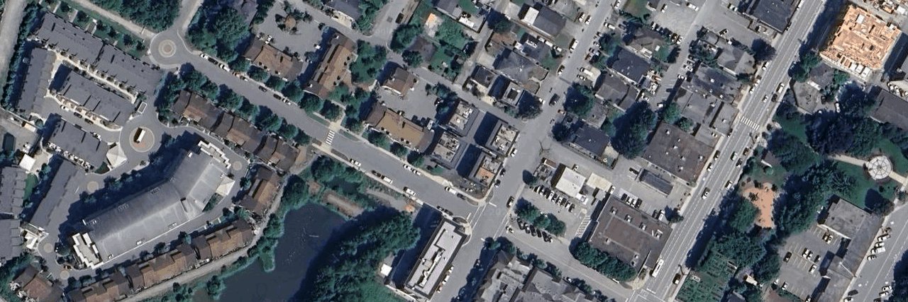 Trails aerial view